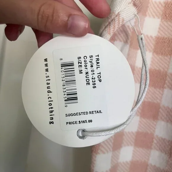 STAUD Trail Gingham Top & Avalanche Pants Set, Both Size M - Picture 4 of 5